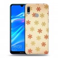 Дизайнерский пластиковый чехол для Huawei Y6 (2019) Новогодние паттерны