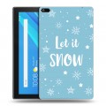 Дизайнерский силиконовый чехол для Lenovo Tab 4 8 снежинки