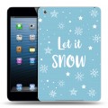 Дизайнерский пластиковый чехол для Ipad Mini снежинки