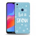 Дизайнерский пластиковый чехол для Huawei Honor 8A снежинки