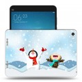 Дизайнерский силиконовый чехол для Xiaomi Mi Pad 2 Снеговик