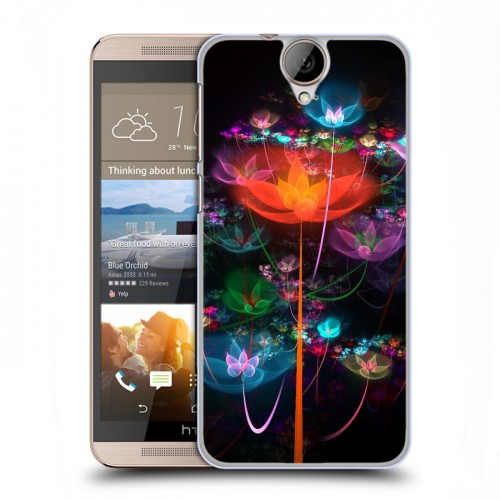 Дизайнерский пластиковый чехол для HTC One E9+ Абстракции Фрактал