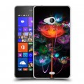 Дизайнерский пластиковый чехол для Microsoft Lumia 540 Абстракции Фрактал