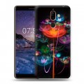 Дизайнерский пластиковый чехол для Nokia 7 Plus Абстракции Фрактал