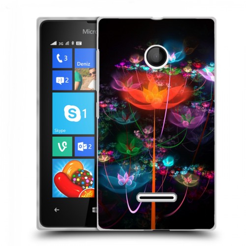 Дизайнерский пластиковый чехол для Microsoft Lumia 435 Абстракции Фрактал