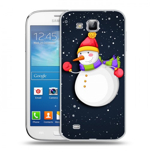 Дизайнерский пластиковый чехол для Samsung Galaxy Premier Снеговик