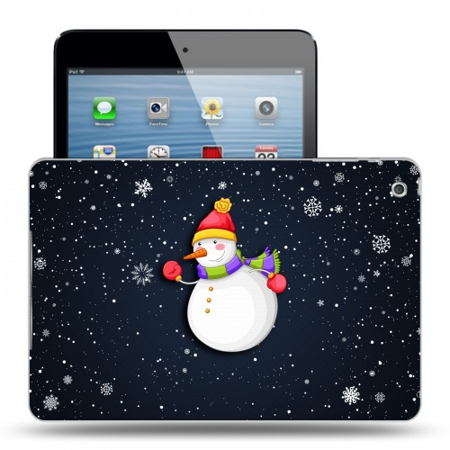 Дизайнерский пластиковый чехол для Ipad Mini Снеговик