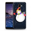 Дизайнерский пластиковый чехол для Nokia 7 Plus Снеговик