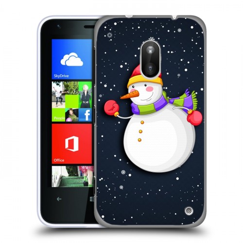 Дизайнерский пластиковый чехол для Nokia Lumia 620 Снеговик