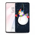 Дизайнерский пластиковый чехол для Xiaomi RedMi K30 Снеговик