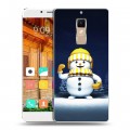 Дизайнерский пластиковый чехол для Elephone S3 Снеговик