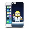 Дизайнерский пластиковый чехол для Iphone 5s Снеговик
