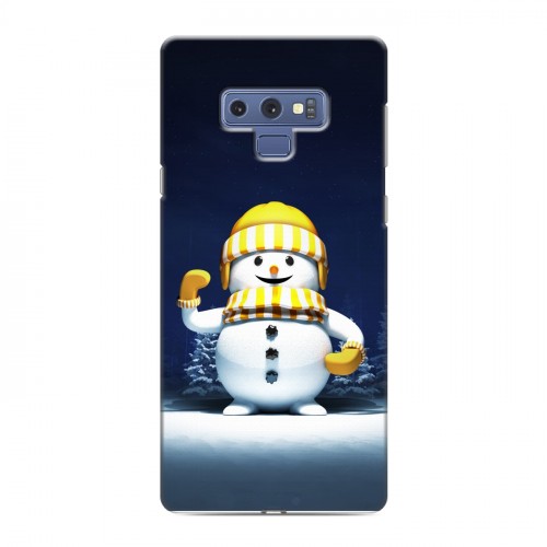Дизайнерский силиконовый чехол для Samsung Galaxy Note 9 Снеговик