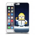 Дизайнерский силиконовый чехол для Iphone 6 Plus/6s Plus Снеговик