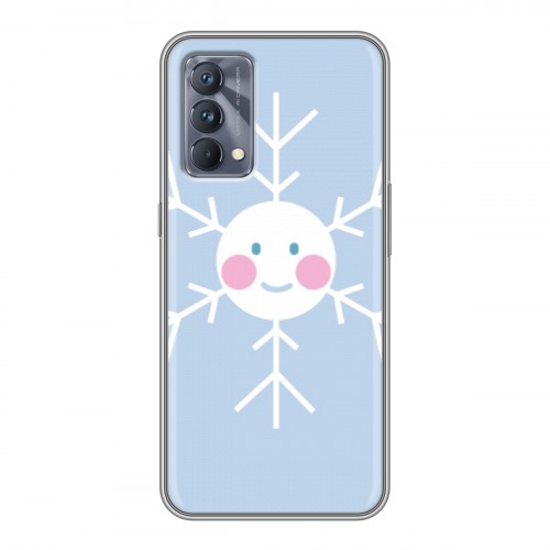 Дизайнерский пластиковый чехол для Realme GT Master Edition снежинка