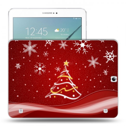 Дизайнерский силиконовый чехол для Samsung Galaxy Tab S2 9.7 елка