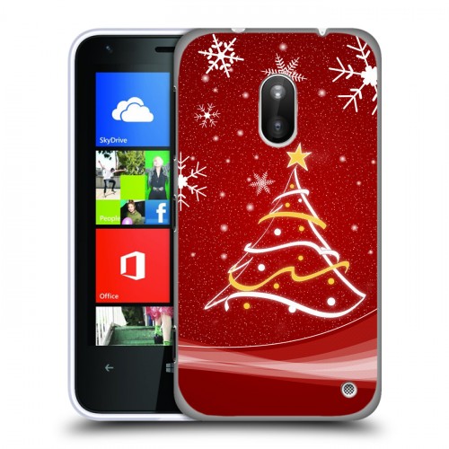 Дизайнерский пластиковый чехол для Nokia Lumia 620 елка