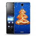 Дизайнерский пластиковый чехол для Sony Xperia TX елка