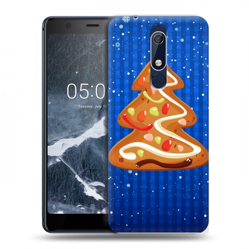 Дизайнерский пластиковый чехол для Nokia 5.1 елка