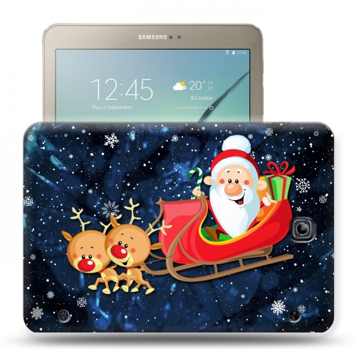 Дизайнерский силиконовый чехол для Samsung Galaxy Tab S2 8.0 дед мороз
