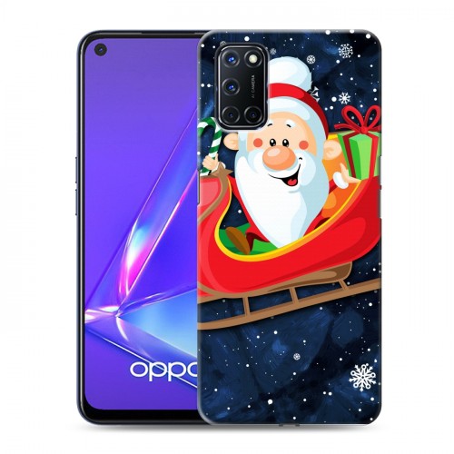 Дизайнерский пластиковый чехол для OPPO A52 дед мороз