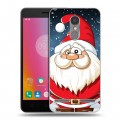 Дизайнерский силиконовый чехол для Lenovo K6 дед мороз