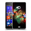 Дизайнерский пластиковый чехол для Microsoft Lumia 540 Абстракции Фрактал