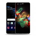 Дизайнерский пластиковый чехол для Huawei P10 Абстракции Фрактал