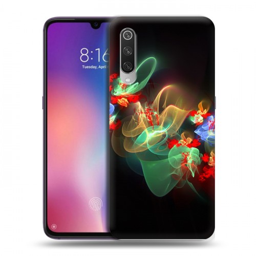 Дизайнерский силиконовый с усиленными углами чехол для Xiaomi Mi9 Абстракции Фрактал