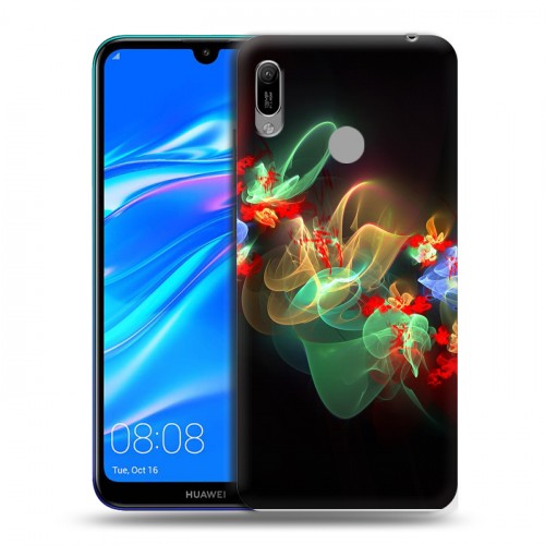 Дизайнерский пластиковый чехол для Huawei Y6 (2019) Абстракции Фрактал