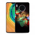 Дизайнерский пластиковый чехол для Huawei Mate 30 Абстракции Фрактал