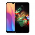 Дизайнерский силиконовый с усиленными углами чехол для Xiaomi RedMi 8A Абстракции Фрактал