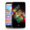 Дизайнерский пластиковый чехол для Nokia Lumia 1320 Абстракции Фрактал