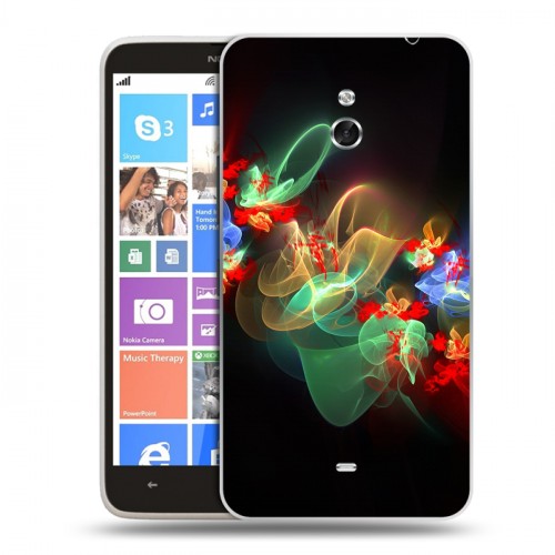 Дизайнерский пластиковый чехол для Nokia Lumia 1320 Абстракции Фрактал