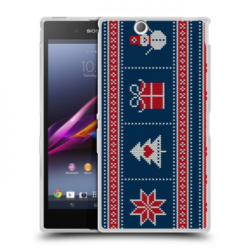 Дизайнерский пластиковый чехол для Sony Xperia Z Ultra  Новогодние паттерны