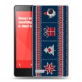 Дизайнерский пластиковый чехол для Xiaomi RedMi Note Новогодние паттерны