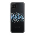 Полупрозрачный дизайнерский силиконовый чехол для Samsung Galaxy A22s 5G Новый год