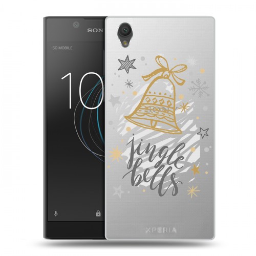 Полупрозрачный дизайнерский пластиковый чехол для Sony Xperia L1 Новый год