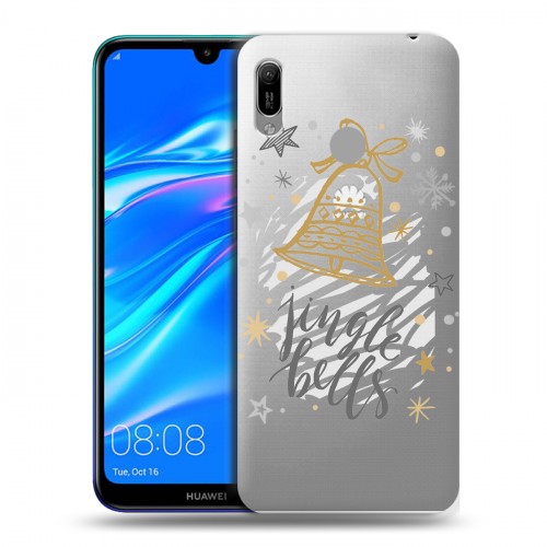 Полупрозрачный дизайнерский пластиковый чехол для Huawei Y6 (2019) Новый год