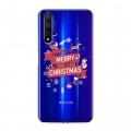 Полупрозрачный дизайнерский пластиковый чехол для Huawei Honor 20 Новый год