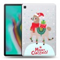 Полупрозрачный дизайнерский силиконовый чехол для Samsung Galaxy Tab S5e Новый год