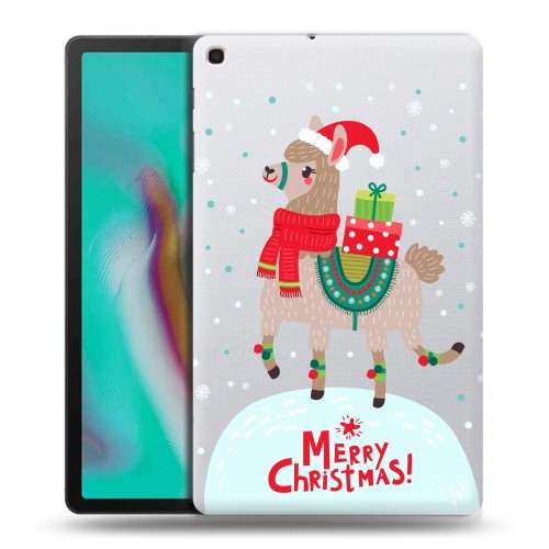 Полупрозрачный дизайнерский силиконовый чехол для Samsung Galaxy Tab A 10.1 (2019) Новый год