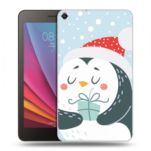 Дизайнерский силиконовый чехол для Huawei MediaPad T1 7.0  Новогоднее смешенное