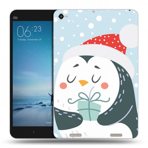 Дизайнерский силиконовый чехол для Xiaomi Mi Pad 2  Новогоднее смешенное