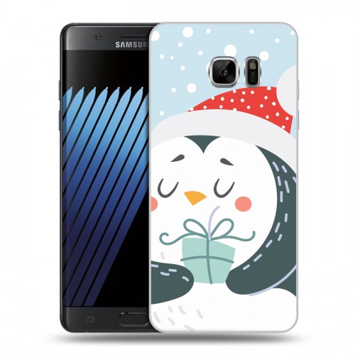 Дизайнерский пластиковый чехол для Samsung Galaxy Note 7  Новогоднее смешенное