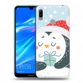 Дизайнерский пластиковый чехол для Huawei Y6 (2019)  Новогоднее смешенное