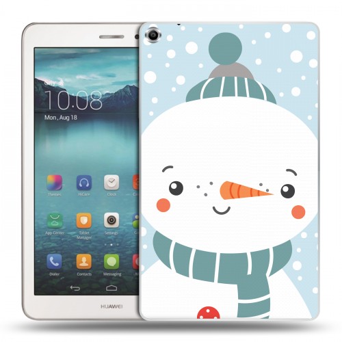 Дизайнерский силиконовый чехол для Huawei MediaPad T1 8.0  Новогоднее смешенное