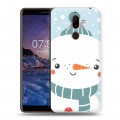 Дизайнерский пластиковый чехол для Nokia 7 Plus  Новогоднее смешенное