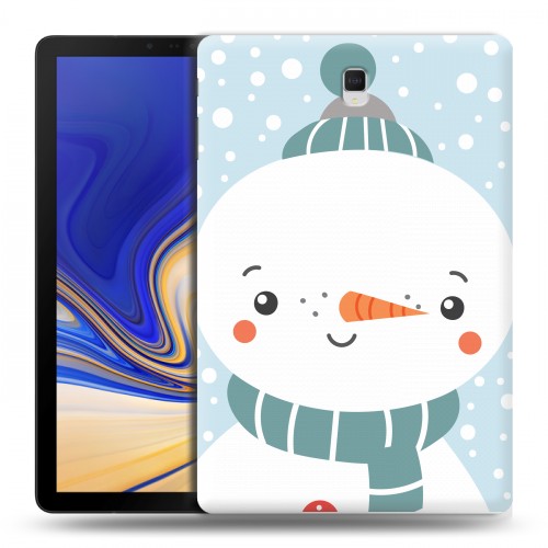 Дизайнерский силиконовый чехол для Samsung Galaxy Tab S4  Новогоднее смешенное