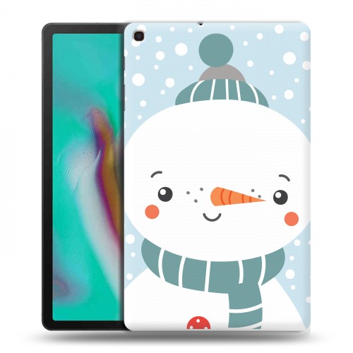 Дизайнерский силиконовый чехол для Samsung Galaxy Tab A 10.1 (2019)  Новогоднее смешенное